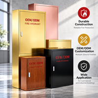 Armoire d'incendie en acier inoxydable OEM ODM, boîte décorative pour enrouleur de tuyau d'incendie avec plusieurs couleurs et tailles pour projets hôteliers