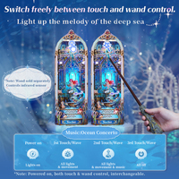 Tonecheer Wholesale Booknook Deep Melody DIY Miniature House Rotating Princess Musical LED Laser Cut Wooden Book Nook Kit