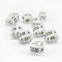 Bagues de course pour pigeons belges avec trou pour puce pour pigeons voyageurs internationaux, bagues de pattes de 8 mm personnalisées, bagues de pattes standard FCI