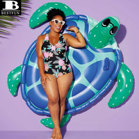 Flotteur de piscine gonflable géant en forme de tortue marine, radeau de détente aquatique pour animaux, île flottante, matelas pneumatique pour enfants et adultes