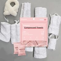 Portable Mini Tablette Compressé Jetable Spunlace Serviette De Visage Non Tissée Emballage Individuel De Style Bonbon À Séchage Rapide pour Voyage