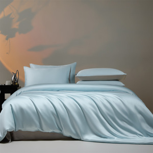 Low MOQ Wholesale 300TC Bamboo Sateen <strong>Bedding</strong> Solid Color Block Multiple <strong>Neutral</strong> Colors Home Hotel <strong>Bedding</strong> <strong>Set</strong> - Product Image 3
