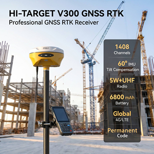 Hi Target V300ที่แตกต่าง GPS RTK ความแม่นยำสูงและสถานีฐาน GNSS RTK ด้วยรหัสโดยไม่ผิดพลาด - Product Image 2