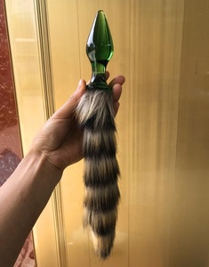 Grueso de cola de zorro de vidrio divertido macho romance jugar partido juguete regalo de <span class=keywords><strong>amor</strong></span> - Product Image 5