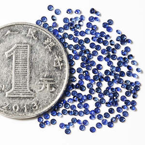 Zafiro Azul Natural de 1.5mm, Cabujón Redondo, Piedra Suelta Semiterminada para Joyería - Product Image 2