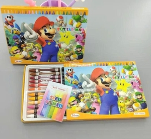 Boîte personnalisée de 24 crayons de couleur non toxiques, fournitures artistiques colorées pour enfants, prise en main facile, papeterie de dessin, production en masse - Product Image 1