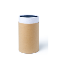 Tube en papier kraft recyclable et adapté à un emballage professionnel de thé, café, bonbons, chocolat et épices
