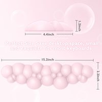 Tapis de souris Cloud Ensemble de repose-poignets pour clavier Remplissage en mousse à mémoire de forme PU avec base antidérapante Tapis de clavier ergonomique