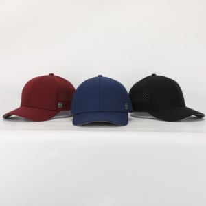 Özel tasarım 6-Panel kauçuk PVC yama hızlı kuru kabartmalı Logo beyzbol şapkası su geçirmez lazer kesim delik delikli <span class=keywords><strong>Golf</strong></span> baba şapka - Product Image 3