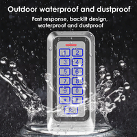 Sistema de Control de Acceso Metálico Autónomo con Teclado Fácil para Exterior, 1000 Usuarios, IP66, Impermeable