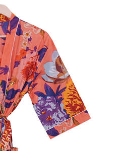 Kimono de Algodón Indio Hecho a Mano para Mujer, Ropa de Dormir de Verano, Ropa de Playa y Camisón, Regalo para Ella - Product Image 4