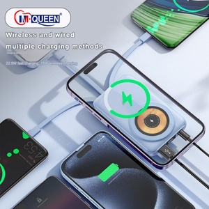Cargador Portátil Ultra Delgado con Logotipo Personalizado, Carga Rápida, Magnético, Inalámbrico, 10000mAh, con Soporte para Cables USB-C para Teléfono Celular - Product Image 5