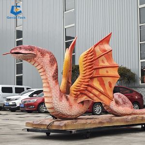 Animatronic Western Dragon mit Flügeln D-RT02 Drachen höhle und Baby Dragon Modell - Product Image 5