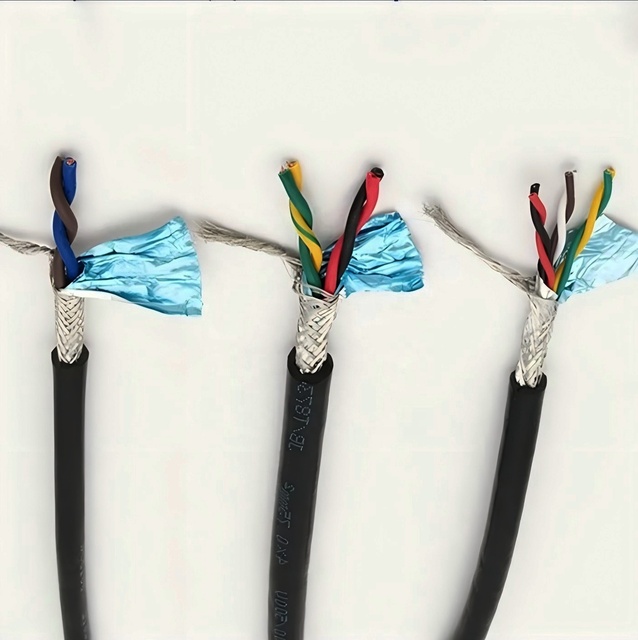 2 Core Stranded RVSPV/RVVSP/RVSP Shielded Twisted Pair Cable Flexible PVC Communication Control Signal Cable 0.5/0.75/1/2.5mm²