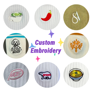 Unisex Tùy Chỉnh Bông Biểu Tượng Chất Lượng Cao Người Đàn Ông Phụ Nữ Thời Trang Jacquard In Thêu Biểu Tượng Người Đàn Ông Đầy Màu Sắc Vớ Cho Người Lớn Thể Thao - Product Image 5