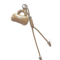 Nouvelle mode : Décoration suspendue pour petit sac, faite main, en cuir et coton, avec corde tressée exquise en PU, porte-clés portable
