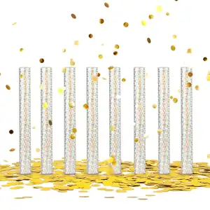 Canon à confettis en papier d'aluminium OEM pour mariage, fête d'anniversaire, célébration, utilisation d'un Popper