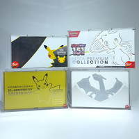 SHP Sur Mesure Boîte Vitrine Acrylique pour ETB UPC Booster Box Cartes TCG et Elite Trainer Box avec Fermeture Magnétique Protection Acrylique