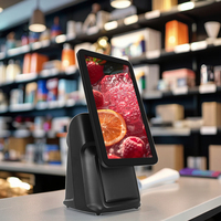 Sistema POS de Pantalla Táctil Dual de 15.6 Pulgadas, Android/Windows 10, 4GB+64GB, Wi-Fi 6, Tecnología NFC, Escáner de Códigos de Barras 2D QR, Caja Registradora