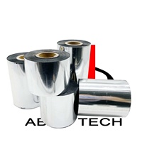 Cintas de Transferencia Térmica Universales, Cintas de Resina y Cera de 110*300m, Cinta TTR para Impresora de Códigos de Barras