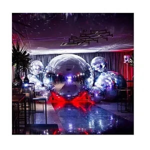 China Fabrik individuelle kommerzielle dekorative aufblasbare PVC-Kugel spiegelkugel schwimmend glänzend großer Ball