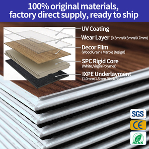 Suelos SPC de Diseño Estructural de Alta Densidad Modernos con Características Ecológicas, Suelos SPC PVC - Product Image 3