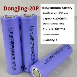 بطارية ليثيوم <span class=keywords><strong>18650</strong></span> جديدة صنع في الصين لشحن الأدوات الكهربائية ذات السعة الكبيرة 2500 مللي أمبير في الساعة تيار عالي 30 أمبير - Product Image 5