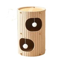 Arbre à chat et nid douillet d'hiver moderne de luxe à double couche avec griffoir en feutre de fibres chimiques, hauteur 90 cm
