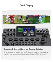 Pack de 3 caméras de conférence PTZ 4K 30fps avec zoom 20X et contrôleur NDI avancé pour la liturgie religieuse, le studio et la vente directe usine