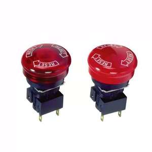 Botón de Parada de Emergencia A165E 24V 10A 1NO, Interruptor de Botón Pulsador de Reinicio para Uso Industrial - Product Image 1