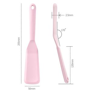 Spatule de cuisine en silicone LA 25,5 CM, qualité alimentaire, pour retourner les aliments, idéale pour les biscuits, les crêpes, la pizza, les steaks, les brownies - Product Image 2