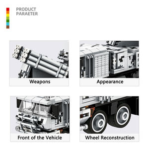 Wange 4518 Système de défense aérienne Pantsir-SM, modèle de blocs d'équipement, mini briques à assembler, ensemble de construction, jouet de collection pour garçons, Juguetes - Product Image 3