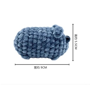 Hot Selling Sad <span class=keywords><strong>Hamster</strong></span> <span class=keywords><strong>Meme</strong></span> Plüsch tier Strick Tiere Spielzeug Strick <span class=keywords><strong>Hamster</strong></span> mit großen Augen Plüschtiere Schlüssel bund - Product Image 2