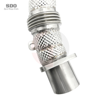 Sistem Knalpot Downpipe Katalis Baja Tahan Karat 304 SD 1.5mm untuk BMW M3/M4 F80/F82/F83 3.0T 2014-2019 Poles Cermin Tahan Suhu Tinggi