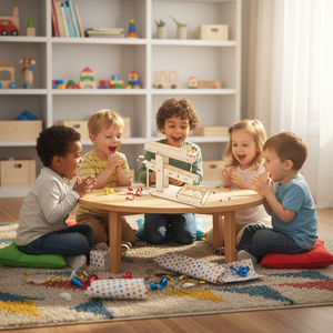 Jouets éducatifs en bois à assembler soi-même, <span class=keywords><strong>kit</strong></span> d'expériences scientifiques et physiques pour enfants - Formes géométriques - Product Image 1