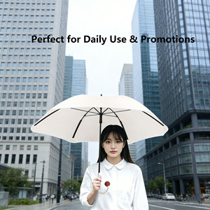 Parapluie Droit Surdimensionné Style Japonais Hommes Femmes Résistant au Vent Durable Publicitaire Monobloc à Long Manche - Product Image 4