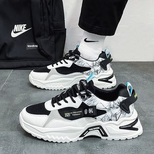 Chaussures de sport décontractées respirantes en maille pour hommes, tendance printemps, style papa branché, polyvalentes - Product Image 5