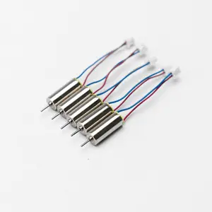 63000rpm 6*15mm 3.7v DC coreless motor for RC airplane, mini drone motor with JST connector