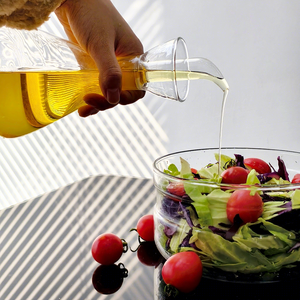 Dispensador de Aceite de Cocina de un Solo Orificio de 470 ml, Diseño Nuevo, Lata de Aceite Comestible de Vidrio de Borosilicato Alto, Seguro, Saludable, Fácil de Verter y Limpiar - Product Image 2
