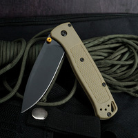 TLJ073 couteau pliant de poche poignée antidérapante en fibre de verre en nylon S30V demi-lame dentelée couteau de survie en plein air EDC