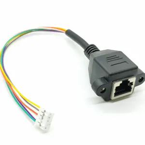 Jst molex 연장 케이블에 주문 나사 RJ45 남성 여성