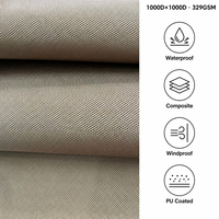 Tissu Oxford 1000D en PU, imperméable et coupe-vent, 100 % polyester, poids moyen, pour tentes et bagages