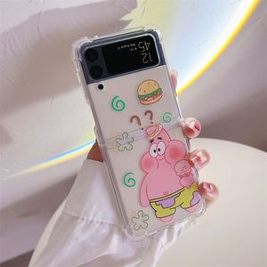 Nouvelle coque de téléphone transparente et claire pour Z-Flip4 Z-Flip3 <span class=keywords><strong>Bob</strong></span> l'éponge pour pantalon Antichoc Imperméable TPU Sans fil - Product Image 6