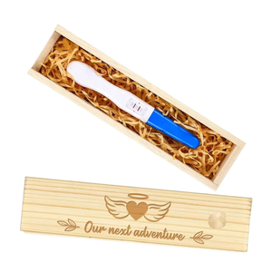 Boîte d'<span class=keywords><strong>annonce</strong></span> de <span class=keywords><strong>grossesse</strong></span> ovale gravée et écologique, boîte <span class=keywords><strong>personnalisée</strong></span> pour test de <span class=keywords><strong>grossesse</strong></span>, boîte à souvenirs DIY en tilleul <span class=keywords><strong>personnalisée</strong></span> pour papa - Product Image 5