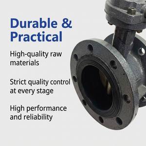 วาล์วเหล็กหล่อ WCB แบบมีหน้าแปลน PN16 ซีลยาง EPDM แบบนิ่ม ควบคุมด้วยมือ รุ่น D41X-16C - Product Image 4