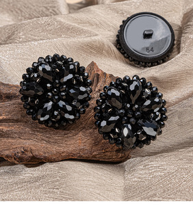 Thanh Lịch Handmade Thân Thiện Với Môi Sang Trọng Hoa Hình Nấm Mô Hình Nhựa & Thủy Tinh Đính Cườm Pha Lê Chân Kết Hợp Thiết Kế Nút - Product Image 3