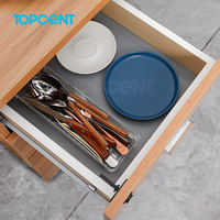 Tapis antidérapants Topcent Eva pour tiroirs de cuisine, doublures de tiroirs en plastique, antidérapants, non toxiques, imperméables, pour étagères et tiroirs