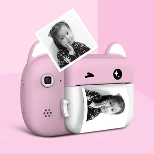 Mini Printing Instantly Camera 2 Lenses Photo Printer Digital Children Instant Print Camera For Kids Baby Boys Girls