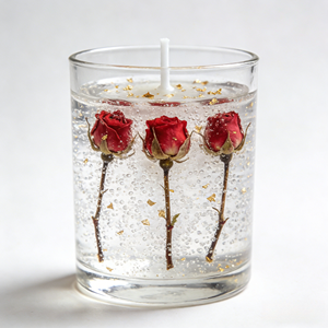 Bougie artisanale en cire de soja avec fleurs séchées, parfumée, aromathérapie, écologique, dans un bocal en verre, style moderne, décoration de mariage et de maison - Product Image 4