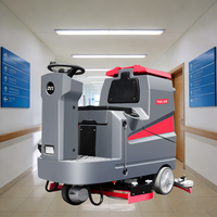 Nettoyeur de sols autoporté Tebaix TX80 pour usine, atelier, entrepôt, propriété, parking, centre commercial, balayeuse thermique